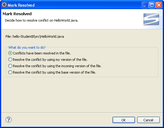 [Mark Resolved Screen]
